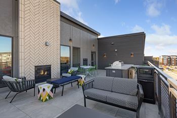 Rooftop deck and lounge